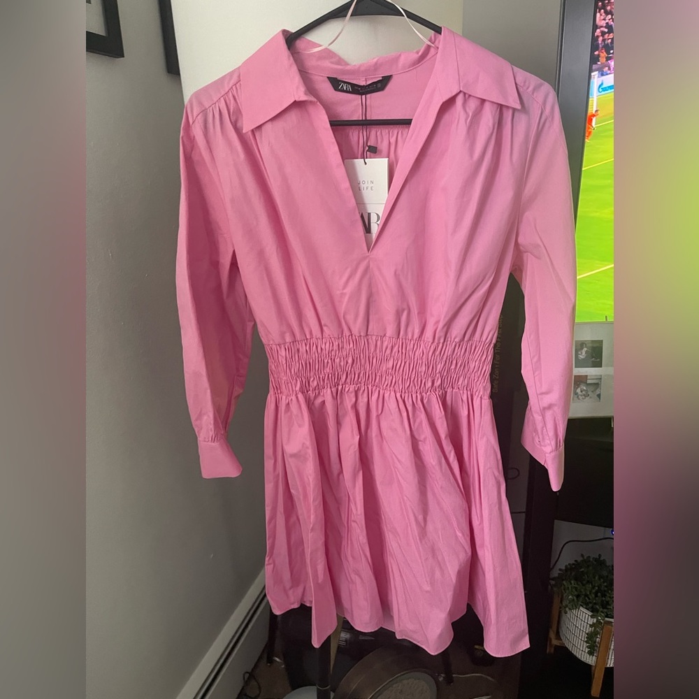 Pink babydoll dress